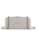 Fenn Wallets – Mushroom/ Grey – Silver Zip – Silver Chain