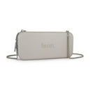 Fenn Wallets – Mushroom/ Grey – Silver Zip – Silver Chain
