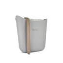 Fenn – Grey – Pattern Inner – Silver Zip – Light Stone Flat Handle