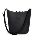 Fenn – Black – Pattern Inner – Silver Zip – Black Flat Handle/ Silver Trim