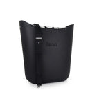 Fenn – Black – Pattern Inner – Silver Zip – Black Flat Handle/ Silver Trim