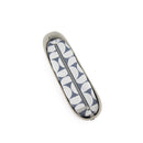 Fenn – Mushroom – Pattern Inner – Silver Zip – Light Stone Flat Handle/ Silver Trim
