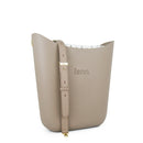 Fenn – Stone – Pattern Inner – Gold Zip – Light Stone Flat Handle