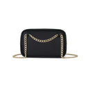 Fenn Pouch – Black – Gold Chain