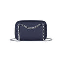 Fenn Pouch – Navy – Silver Chain