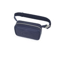 Fenn Pouch Canvas Strap – Navy – Silver Trim