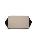 Fenn Canvas – Black – Gold Zip – Taupe Handle