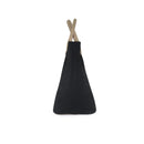 Fenn Canvas – Black – Gold Zip – Taupe Handle