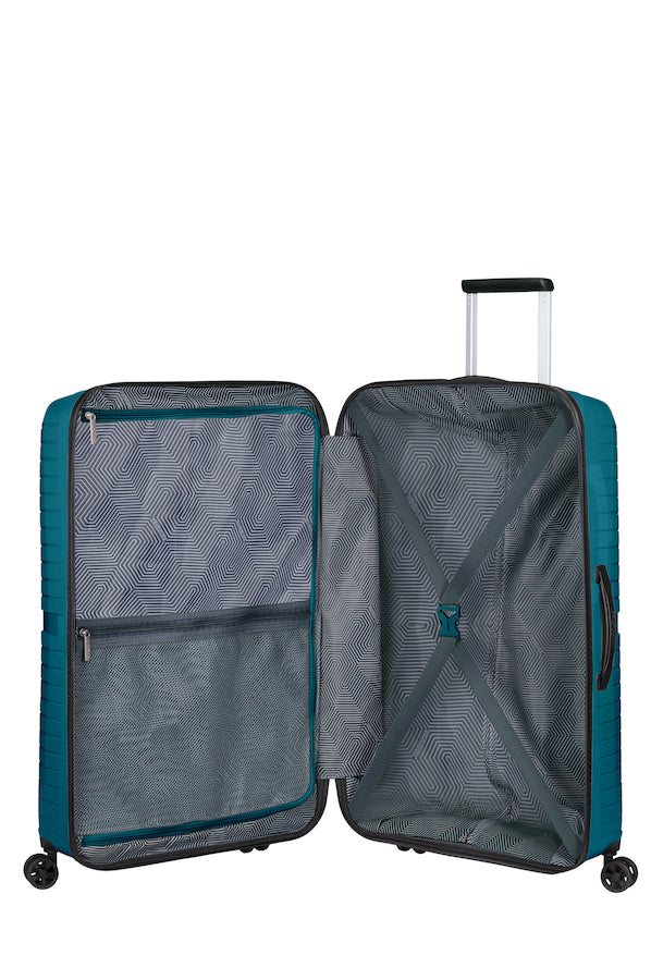 Valigia Cabina Ruote 360 Valigia Bagaglio A Mano American Tourister Airconic 55cm Spinner Suitcase In Deep Ocean Trolley American Tourister 55x40x20 - 14