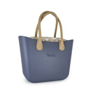 Fenn Original Collection – Denim – Pattern Inner – Gold Zip – Light Tan Round Handle