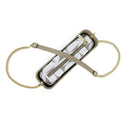 Fenn Classic Collection – Stone – Pattern Inner – Gold Zip – Stone/ Gold Chain