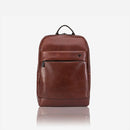 Brando winchester 13" Slim Leather Laptop Backpack , Brown