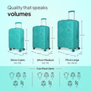American Tourister Instavibe Polypropylene 3 Piece Green