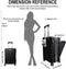 Evolution Aluminum Carry On Luggage Black
