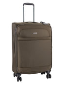 Cellini Microlite S Medium 4 Wheel Trolley Case Sandlewood