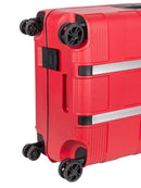 Cellini Safetech Medium 65cm 4 Wheel Trolley Case Red