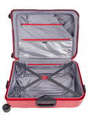 Cellini Safetech Medium 65cm 4 Wheel Trolley Case Red