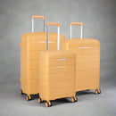 Cellini Rapido 3 Piece Travel Set Yellow + FREE Large & medium Plastic luggage protector cover