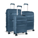 Cellini Cruze 3 Piece Set Navy +Free Large & medium Plastic luggage protector cover