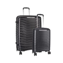 Cellini Aerotech 2 Piece Large Travel Sets Metallic Black