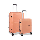 Cellini Starlite 2 piece Medium Luggage Travel Sets Peach Fuzz