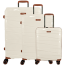 BG Berlin TED Collection Beige with Brown Trim 3 Piece