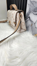 Guess Bag, with Beige Tag, Gold Print