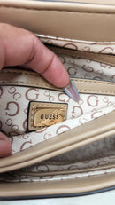 Guess Bag, with Beige Tag, Gold Print