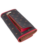 Polo Monticello Clutch Purse Brown/Red
