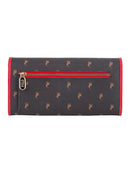 Polo Monticello Clutch Purse Brown/Red