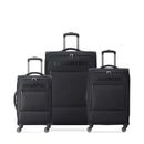 Delsey Securitech Vanguard 3-Piece Set-Black