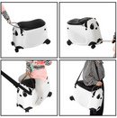 Evolution Panda Ride-On Trolley Suitcase Black