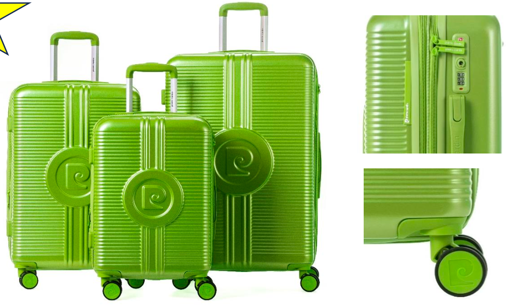 Pierre Cardine Saturn ABS hard Case Lime – Saleys Travel Goods