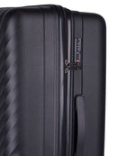 Cellini Xpedition Medium 4 Wheel Trolley Trunk Black
