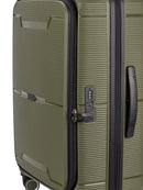 Cellini Ipak Medium 4 Wheel Trolley Case Army Green