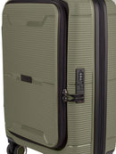 Cellini Ipak 4 Wheel Carry On Trolley Case Army Green