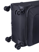 Voyager Istria Medium 4 Wheel Trolley Case Black