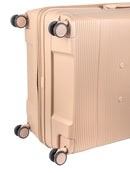 Cellini Qwest Medium 4 Wheel Trolley Case Rock Brown