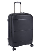 Cellini Qwest Medium 4 Wheel Trolley Case Black
