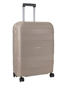 Cellini Safetech Medium 65cm 4 Wheel Trolley Case Rock Brown