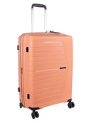 Cellini Starlite Large 75cm 4 Wheel Trolley Case Peach Fuzz