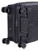 Cellini Xpedition 4 Wheel Carry On Trunk Black
