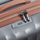 Delsey ST Tropez set 3 Expandale Suitcases (L-77CM) (M-67CM) (S-55CM) Platinum