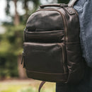 Chesterfield Leather Backpack Brown Austin