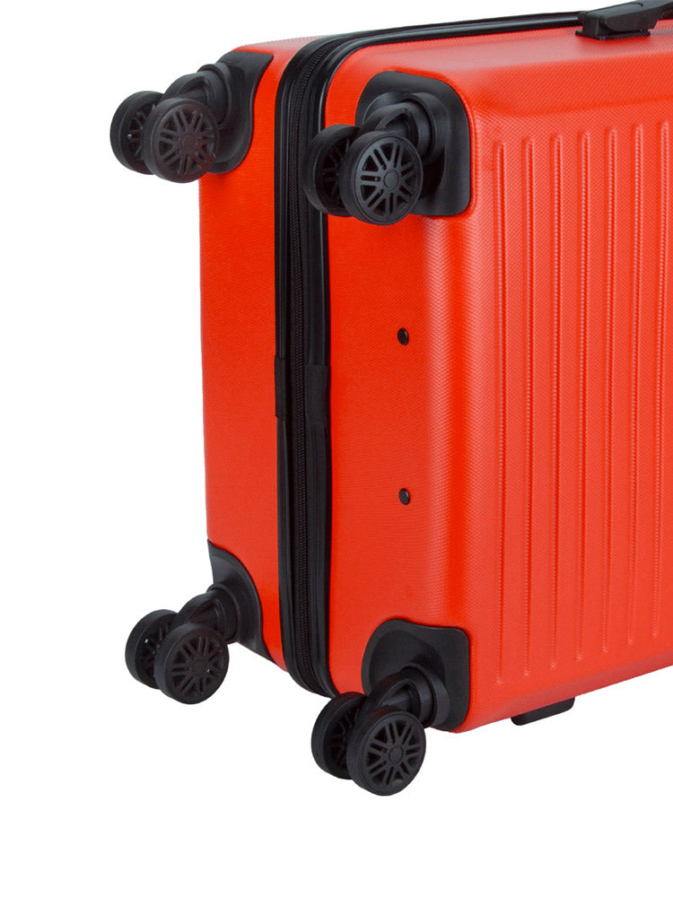 Voyager Mahe Medium 4 Wheel Trolley Case Orange