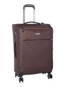 Cellini Smartcase Medium 4 Wheel Trolley Case Walnut