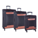 Cellini Monte Carlo 3 Piece Luggage Set Black