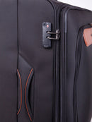 Cellini Monte Carlo 3 Piece Luggage Set Black +FREE Large & medium Plastic luggage protector cover
