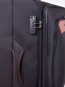 Cellini Monte Carlo 3 Piece Luggage Set Black +FREE Large & medium Plastic luggage protector cover