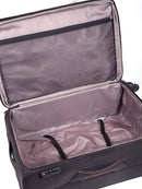 Cellini Monte Carlo 3 Piece Luggage Set Black +FREE Large & medium Plastic luggage protector cover